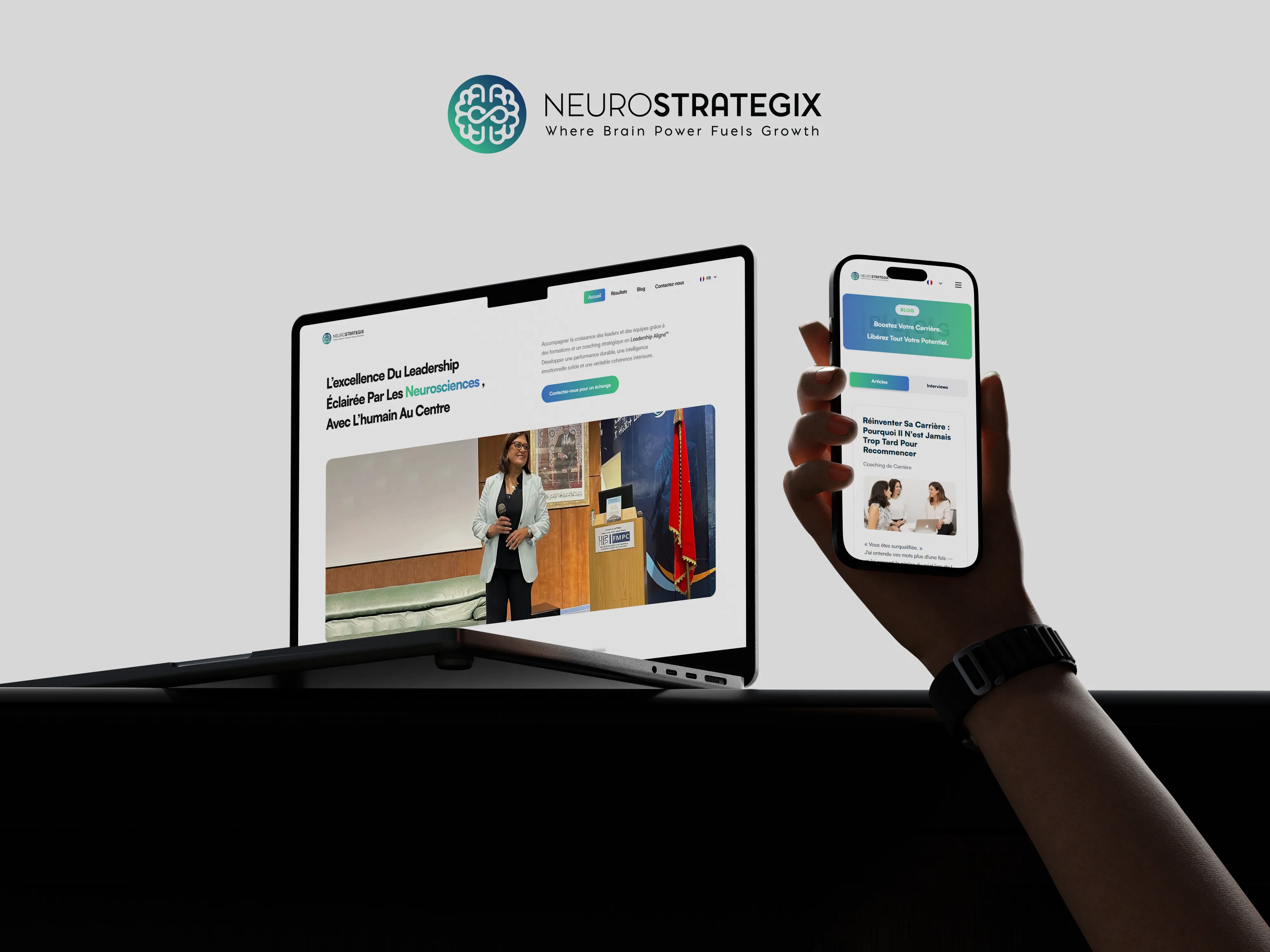 NeuroStrategix leadership consulting website